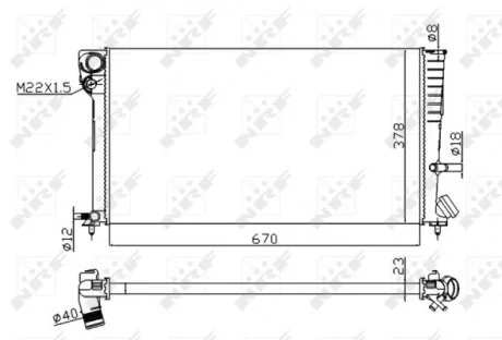 Радиатор NRF 58101A