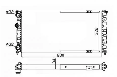 Радиатор NRF 58135