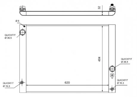 Радиатор NRF 58320