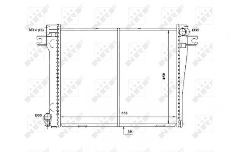 Радиатор NRF 58338