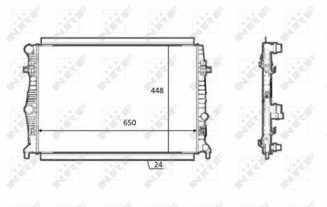 Радиатор NRF 58398