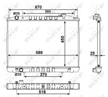Радиатор NRF 58418