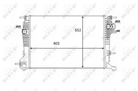 Радіатор NRF 58488
