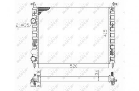 Радіатор NRF 58656