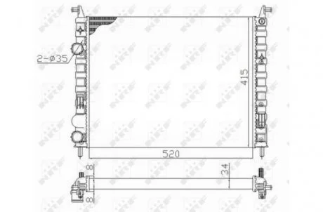 Радиатор NRF 58656