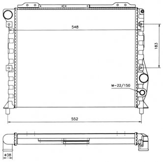 Радіатор NRF 58743