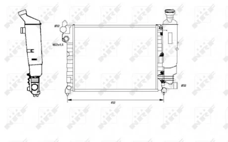 Радиатор NRF 58807