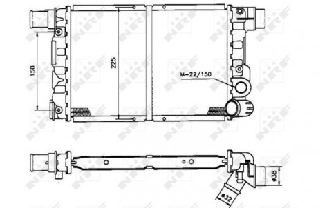 Радиатор NRF 58844