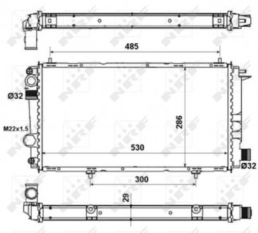 Радіатор NRF 58957A