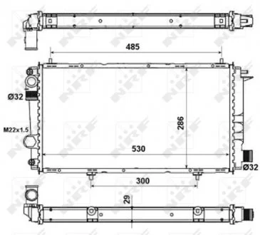 Радиатор NRF 58957A