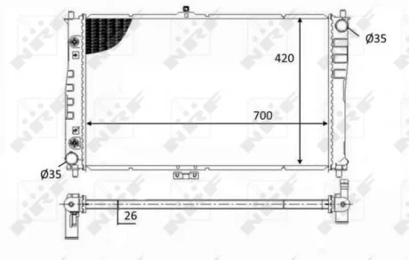 Радиатор NRF 59019