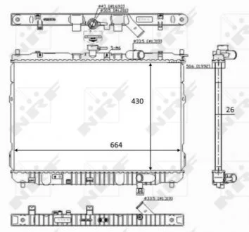 Радиатор NRF 59046