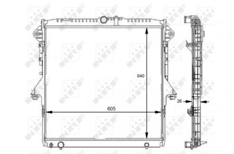 Радиатор NRF 59074