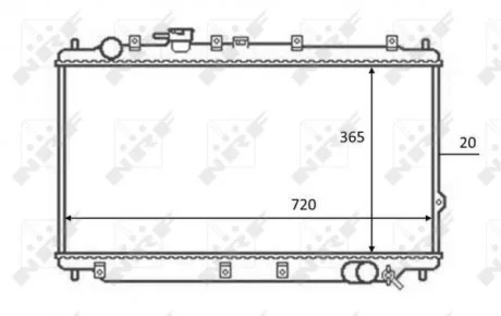 Радиатор NRF 59082
