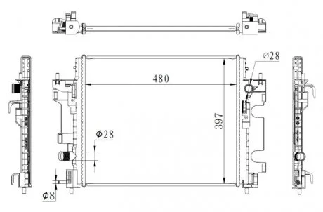 Радиатор NRF 59274