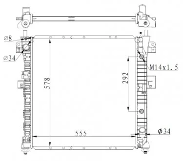 Радіатор NRF 59342