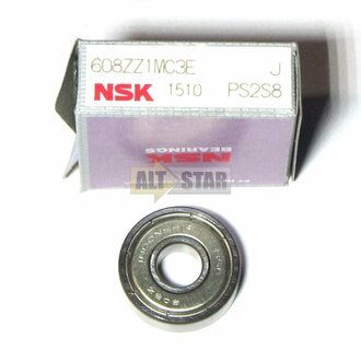 Підшипник кульковий NSK 608ZZ1MC3E J PS2S8 (фото 1)