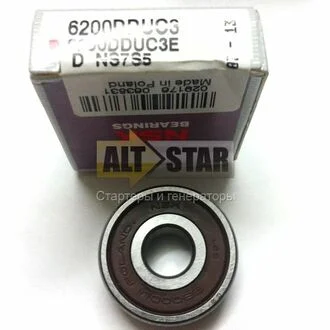 Підшипник кульковий d>30 NSK 6200DDUC3E (фото 1)