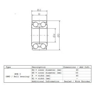 Подшипник ступицы NSK ZA-49BWD03CA153** E
