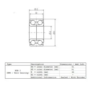 Подшипник ступицы NSK ZA-51BWD01B1CA97**01