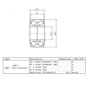 Подшипник ступицы NSK ZA-/HO/38BWD15A-JB01