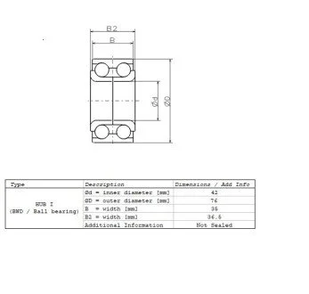 Подшипник ступицы NSK ZA-/HO/42BWD06-JB-01