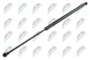 АМОРТИЗАТОР (ГАЗОВА ПРУЖИНА) | L=516MM, F=460N HONDA CIVIC VI 95-01 /5 DRZWI HATCHBACK ZE SPOJLEREM/ AEHD000