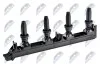 КОТУШКА ЗАПАЛЮВАННЯ | CITROEN C5 04- 2.0 16V, C4 PICASSO 07- 1.8, 2.0, C4 04- 2.0 16V, PEUGEOT 307 2.0 16V 05-, 407 1.8, 2.0 05- ECZCT002