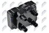 КОТУШКА ЗАПАЛЮВАННЯ | ALFA ROMEO 145/146 1.6, 1.7 1994.10-, FIAT BRAVA 1.2 16V, 1.4 12V 1995.10-, HONDA ACCORD 1.6I 16V 1998.10- NTY ECZFT001 (фото 1)