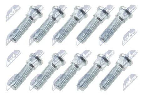 КОМПЛЕКТ ШПИЛЬОК КОЛЕСА | HYUNDAI ATOS 97-, LANTRA/ELANTRA 95-06, GETZ/MATRIX 02-, SONATA 01-, ACCENT 99-, CHRYSLER SEBRING 06-, 200 10-, DODGE CALIBER 06-, AVENGER 07- /10 PCS/ NTY KSPHY000