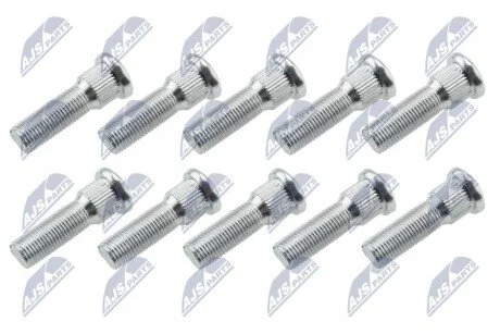 КОМПЛЕКТ ШПИЛЬОК КОЛЕСА | SUBARU IMPREZA 92-,02-,07- LEGACY/OUTBACK 89-09, FORESTER 96-07 /10 PCS/ NTY KSPSB000
