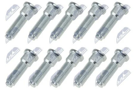 КОМПЛЕКТ ШПИЛЬОК КОЛЕСА | TOYOTA RAV-4 93-05, PICNIC/AVENSIS VERSO 01-05, HIGHLANDER 4WD 00-07, LEXUS IS250/220D 05-12 /10 PCS/ NTY KSPTY003 (фото 1)