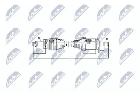 Піввісь NTY NPWBM015