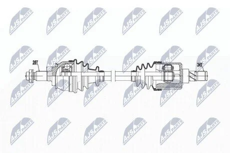 Піввісь NTY NPWBM020