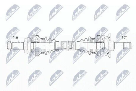 Піввісь NTY NPWBM087