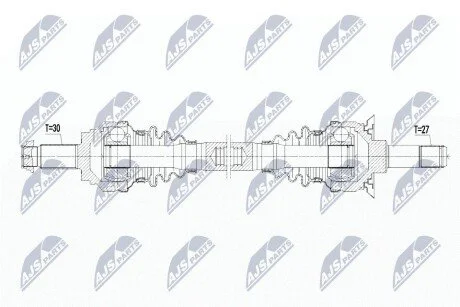 Піввісь NTY NPWBM099