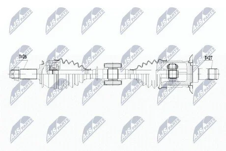 Піввісь NTY NPWBM105