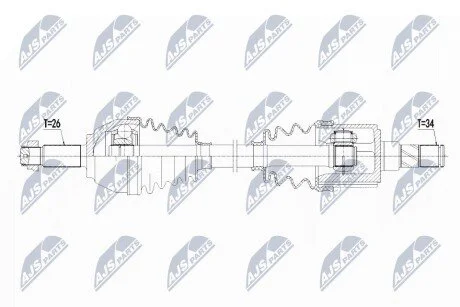 ПІВВІСЬ | MINI COUNTRYMAN COOPER S/COOPER S ALL4, ONE D/COOPER D/SD 11-16, PACEMAN COOPER ALL4,COOPER S, COOPER S/D/SD ALL4, JCW 11-16 /ПЕРЕД,ЛІВ/ NTY NPWBM125
