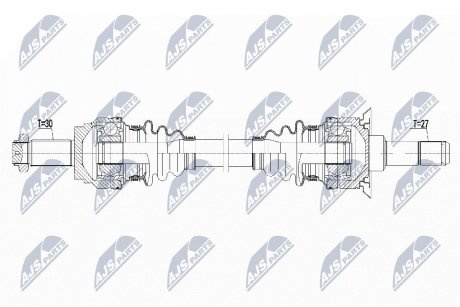 ПІВВІСЬ | BMW 5 F10/F11 520I,528I,528IXDRIVE,535IXDRIVE 11-, 640IXDRIVE F12/F13 13-, 6 GRAN COUPE 640IXDRIVE 13- /ЗАД,ПРАВ,ATM/ NTY NPWBM160 (фото 1)