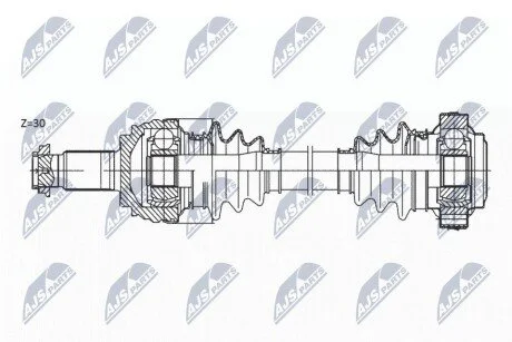 ПІВВІСЬ | BMW 5 E6# 520I 02-10 /ЗАД,L=P/ NTY NPWBM174