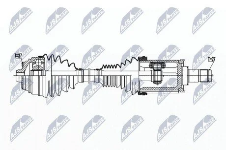 ПІВВІСЬ | BMW XDRIVE M550I G30/F90 17-, 750I,750LI,760I,760LI G11/G12 16-, 840D,840D MILD HYBRID, 840I, M850I GRAN COUPE G16/F93/ COUPE G15/F92/ KABRIOLET G14/F91 18-, ALPINA B7 17- /ПЕРЕД,Л NTY NPWBM179