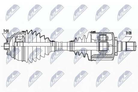 ПІВВІСЬ | BMW X1 F48 SDRIVE/XDRIVE / X2 SDRIVE/XDRIVE F39 18D,20D,20I,25D,25I, 2 ACTIVE TOURER F45/GRAN TOURER F46 2WD 4WD 218D,220D,220I,225I 13-, MINI COUNTRYMAN F60/CLUBMAN F54 COOPER S,D NTY NPWBM186 (фото 1)