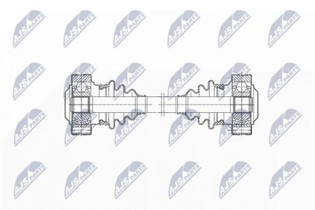 ПІВВІСЬ | BMW 5 E34 518I,520I,525I,525IX,524TD,525TDS 88-96 /ЗАД,L=P,MTM,ATM/ NTY NPWBM196 (фото 1)