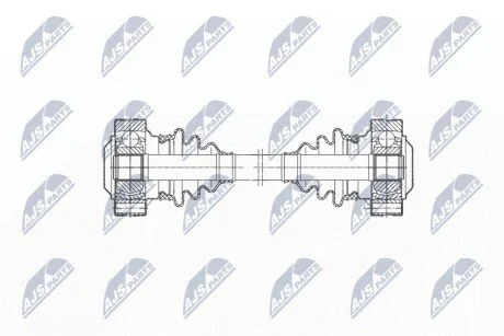 ПІВВІСЬ | BMW 5 E34 518I,520I,525I,525IX,524TD,525TDS 88-96 /ЗАД,L=P,MTM,ATM/ NTY NPWBM196 (фото 1)
