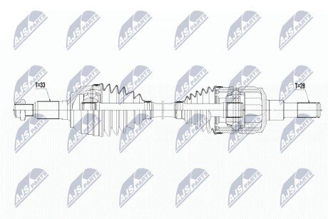 ПІВВІСЬ | HUMMER H3 3.5,3.7,5.3 06-10 /L,P/ NTY NPWCH070