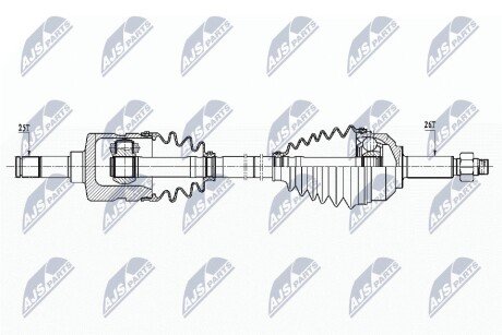 ПІВВІСЬ | CHRYSLER PACIFICA 3.5 2WD/AWD 03-, 3.8 2WD/AWD 04- /ПЕРЕД,ЛІВ/ NTY NPWCH104