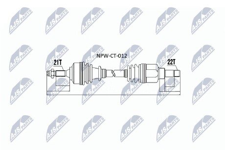 Піввісь NTY NPWCT012