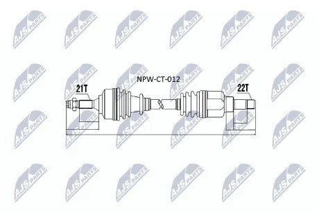 Піввісь NTY NPWCT012 (фото 1)