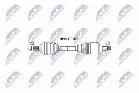 Піввісь NTY NPWCT025