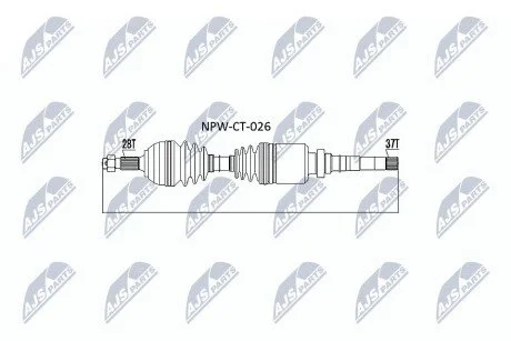 Піввісь NTY NPWCT026